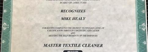 Certified Master Cleaner